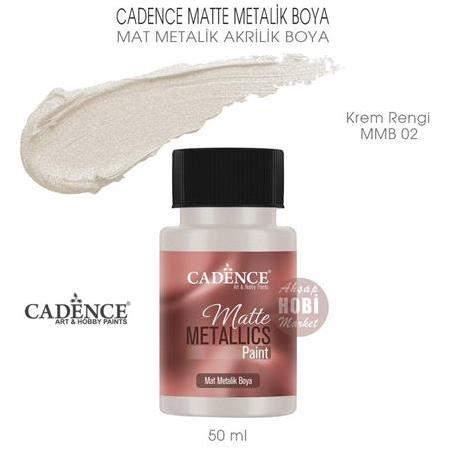 Cadence Mat Metalik Matte Boya Krem Rengi (50 ml) MMB 02