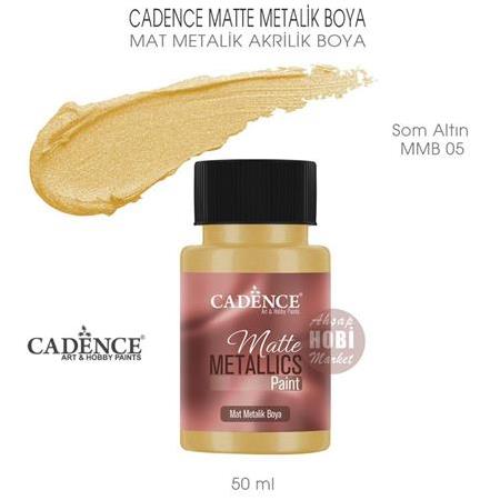 Cadence Mat Metalik Matte Boya Som Altın Rengi (50 ml) MMB 05