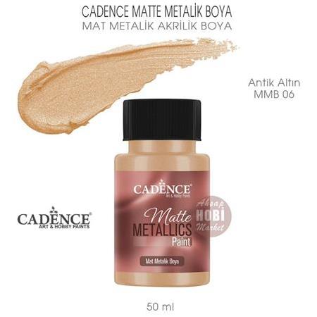 Cadence Mat Metalik Matte Boya Antik Altın Rengi (50 ml) MMB 06
