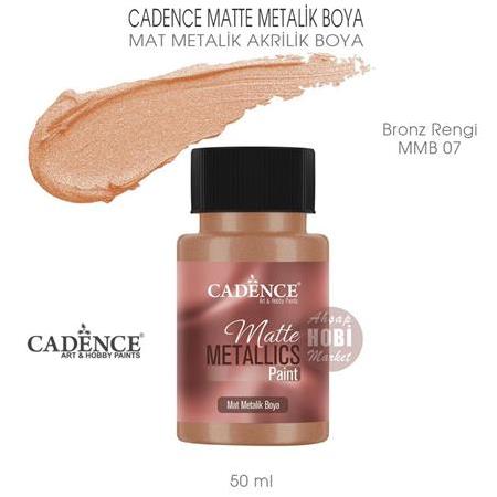 Cadence Mat Metalik Matte Boya Bronz Rengi (50 ml) MMB 07