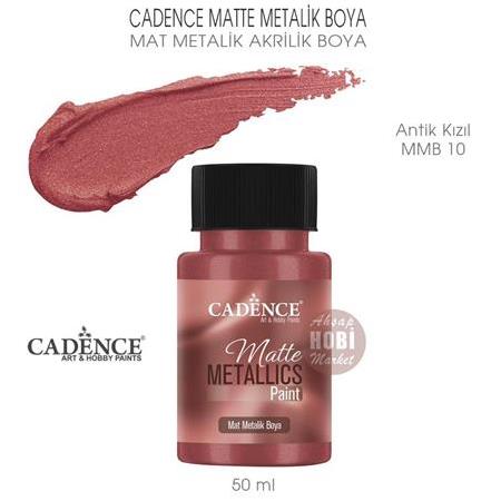 Cadence Mat Metalik Matte Boya Antik Kızıl (50 ml) MMB 10