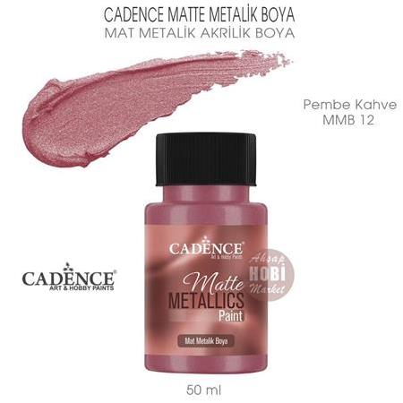 Cadence Mat Metalik Matte Boya Pembe Kahve (50 ml) MMB 12