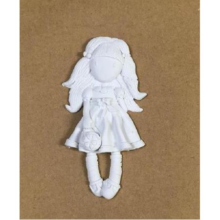 Polyester Dekoratif Kız Çocuk Obje (15x5 cm)