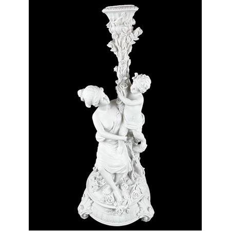 POLYESTER ANNE BEBEK ÇİÇEKLİ ŞAMDAN (50x22 cm)