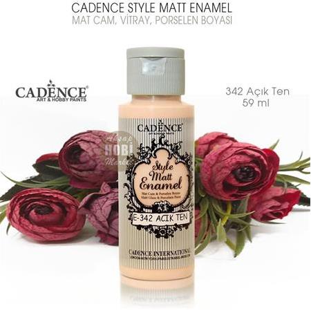 Cadence Style Matt Enamel Açık Ten Cam Porselen Boyası No:342 (59 ml)