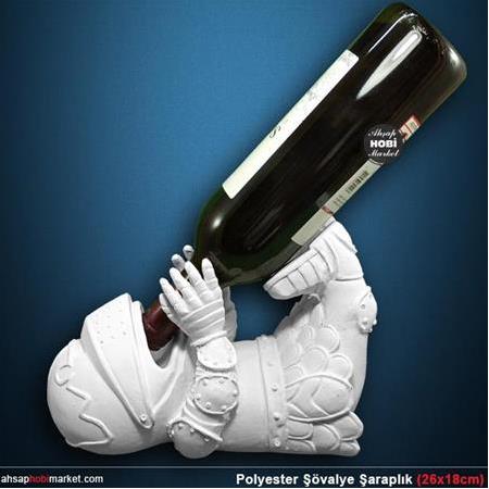 Polyester Şövalye Şaraplık Şişe Tutucu (26x18cm)