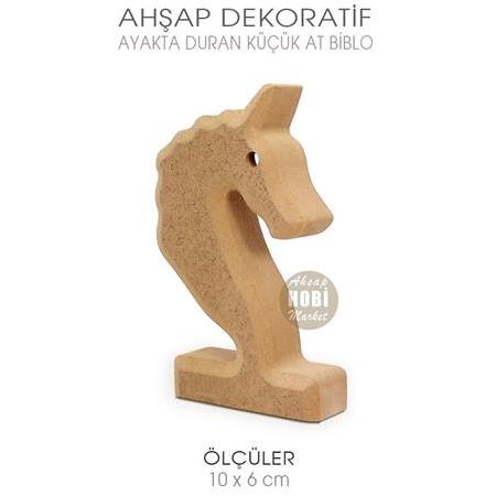 Ahşap Royal At Figürü Ayakta Durabilen (10x6 cm)