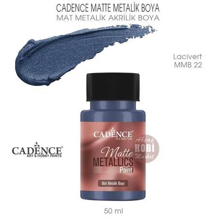Cadence Mat Metalik Matte Boya Lacivert (50 ml) MMB 22