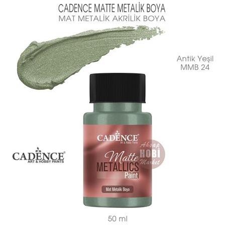 Cadence Mat Metalik Matte Boya Antik Yeşil (50 ml) MMB 24