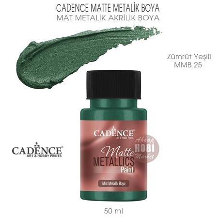 Cadence Mat Metalik Matte Boya Zümrüt Yeşili (50 ml) MMB 25