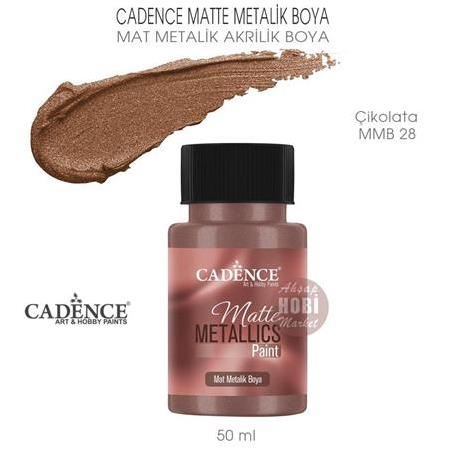 Cadence Mat Metalik Matte Boya Çikolata (50 ml) MMB 28