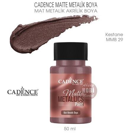 Cadence Mat Metalik Matte Boya Kestane (50 ml) MMB 29