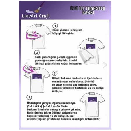 Kelebek Desenli Kumaş Transfer Kağıdı LNT-K251 ( 20 X 20 CM)