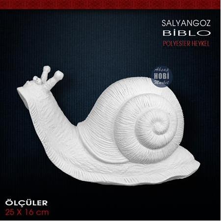 Salyangoz Heykeli Medium (25x16 cm) Ham Polyester