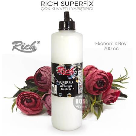 Rich Süperfix Çok Kuvvetli Yapıştırıcı (700 cc) Ekonomik Büyük Boy
