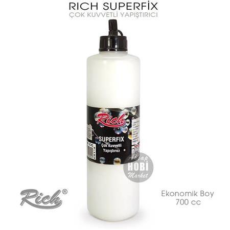 Rich Süperfix Çok Kuvvetli Yapıştırıcı (700 cc) Ekonomik Büyük Boy