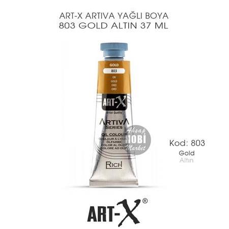 Art-X Artiva Serisi Yağlı Boya 803 Gold (Altın) 37 ml
