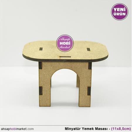 Minyatür Yemek Masası (11x8,5x7cm)
