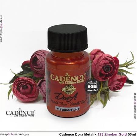 Cadence Dora Metalik Boya 128 Zinober Gold 50 ml