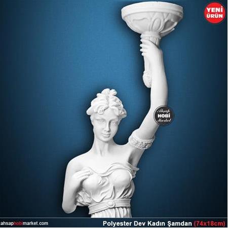 Dev Kadın Şamdan Mumluk (74x18 cm) Sadece Mağaza Satışı