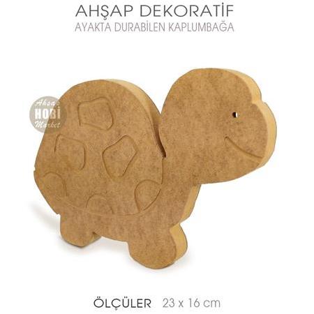 Ahşap Kaplumbağa Figürü Ayakta Durabilen (23x16 cm)